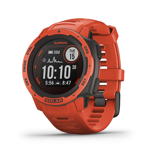 Garmin Instinct Solar GPS Smartwatch flame red